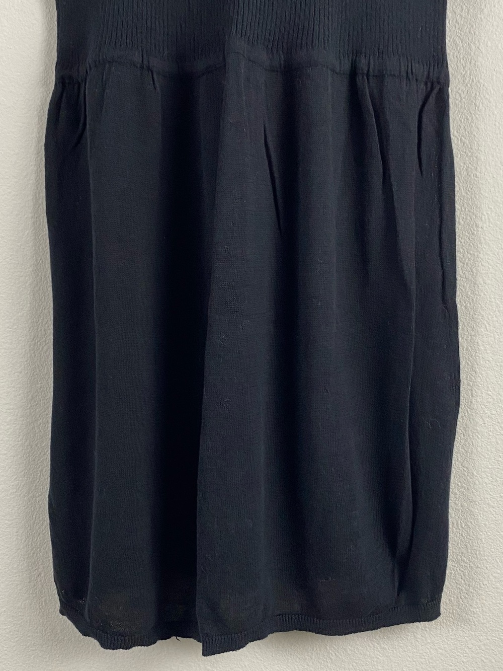 American Eagle Babydoll Henley Sweater Dress | Tie Front, Puff Short Sleeves - Picture 6 of 15